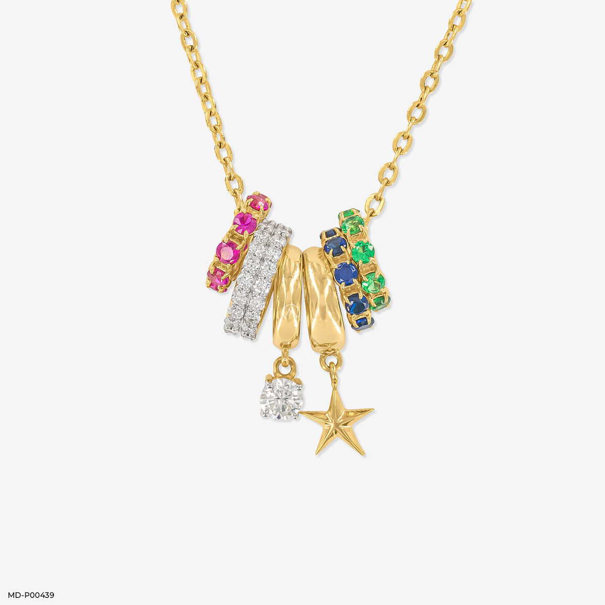 Vibrant Charm Diamond Pendant
