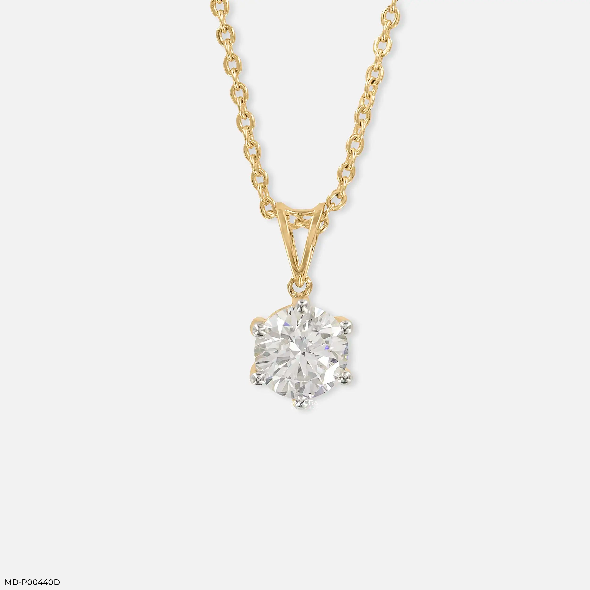 1.50 Carat Eternal Lab Diamond Cross Pendant 14K Yellow Gold