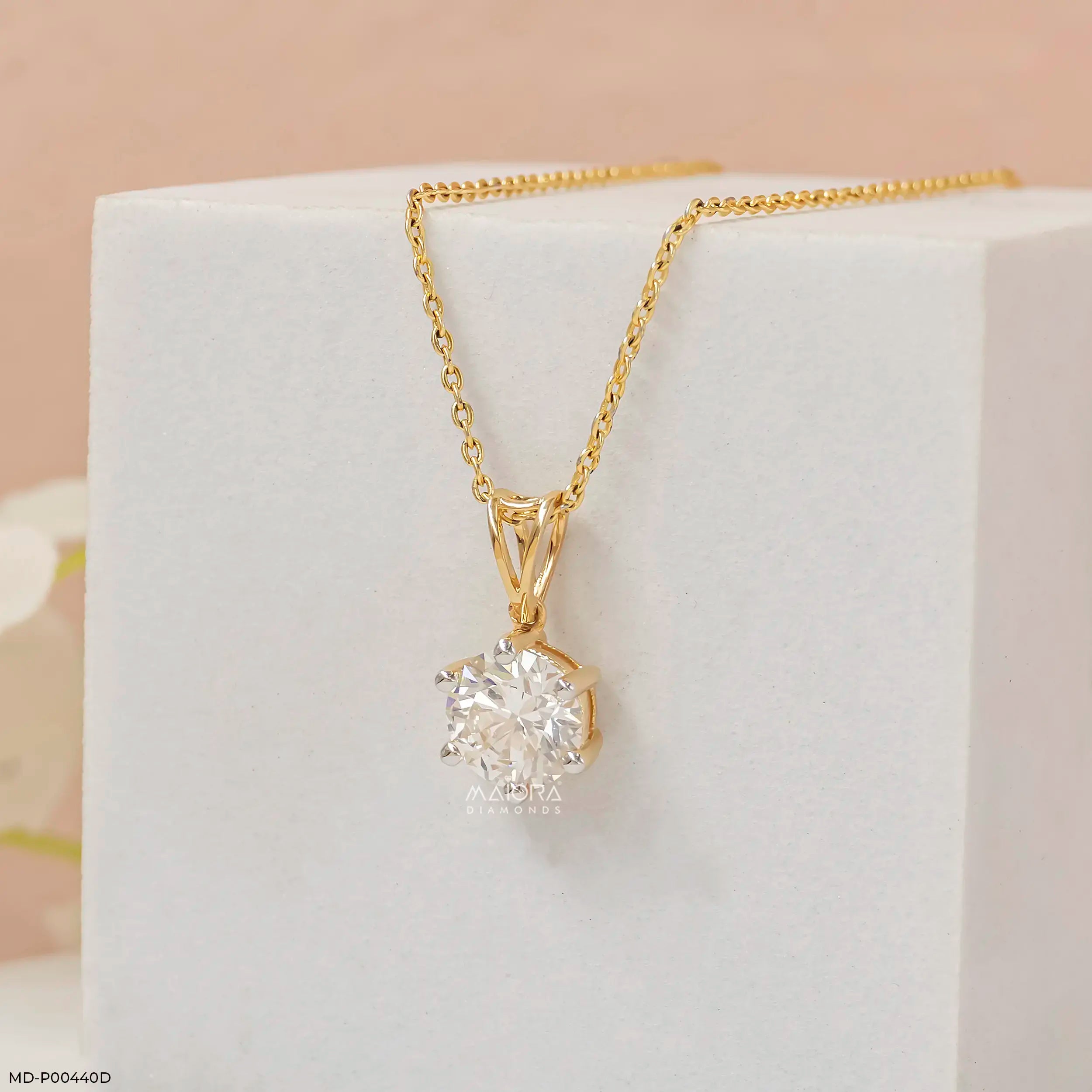 1.50 Carat Eternal Lab Diamond Cross Pendant 14K Yellow Gold