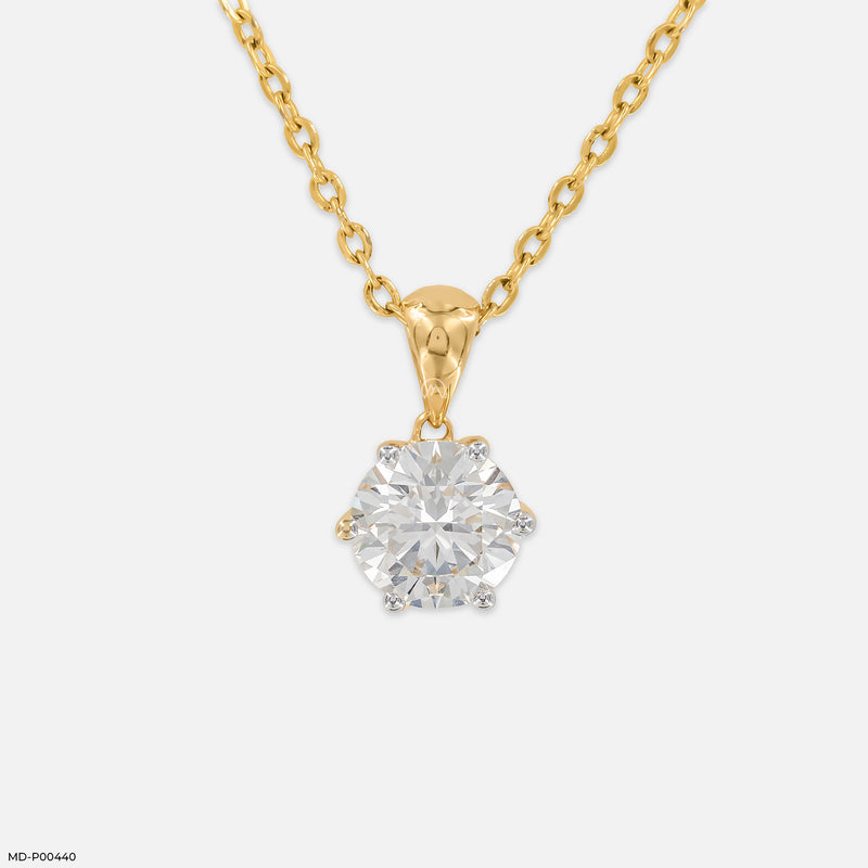 Eternal Diamond Cross Pendant 14K White Gold