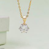 Eternal Diamond Cross Pendant 14K White Gold