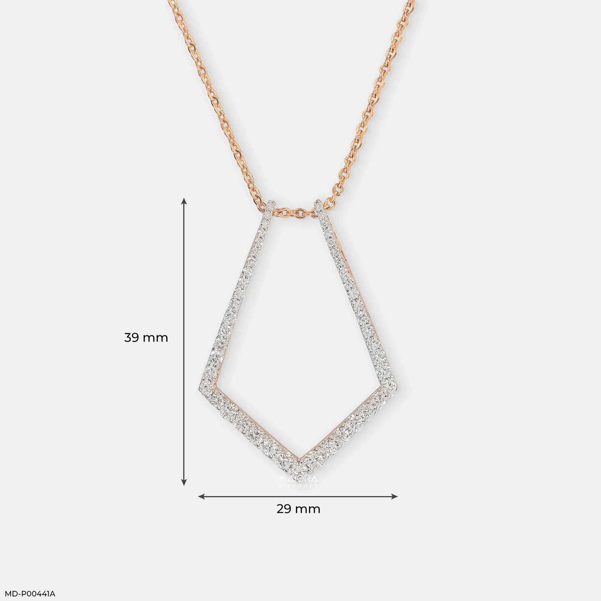 1.25 Carat Geometric Kite Pendant
