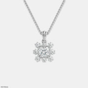Princess Snowflake Pendant Platinum 950