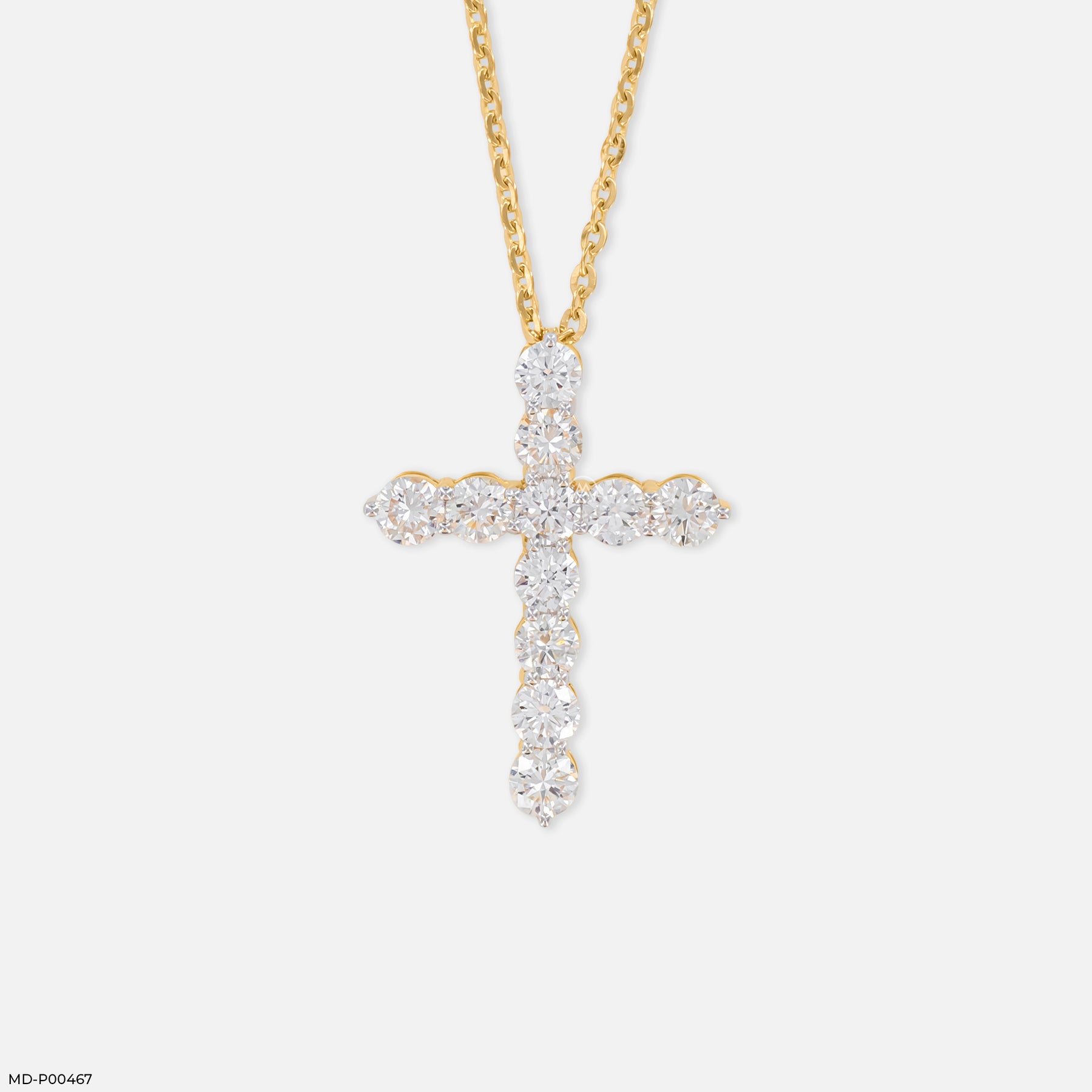 The Aurora Solitaire Pendant 14K White Gold