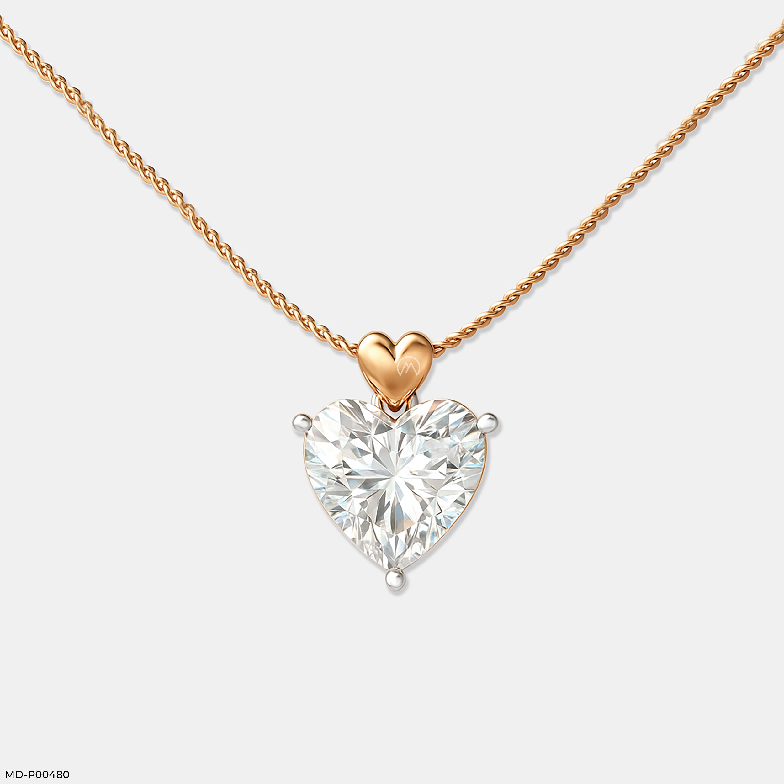 Cherished Love Pendant 14K Rose Gold