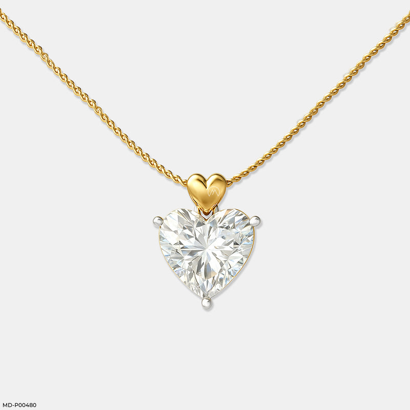 Cherished Love Pendant 14K White Gold