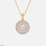 Circle of Fortune Pendants 18K Yellow Gold