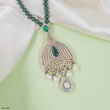 Majestic Verdant Heritage Pendant 9K Rose Gold