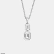 Cascading Emerald Pendant Platinum 950