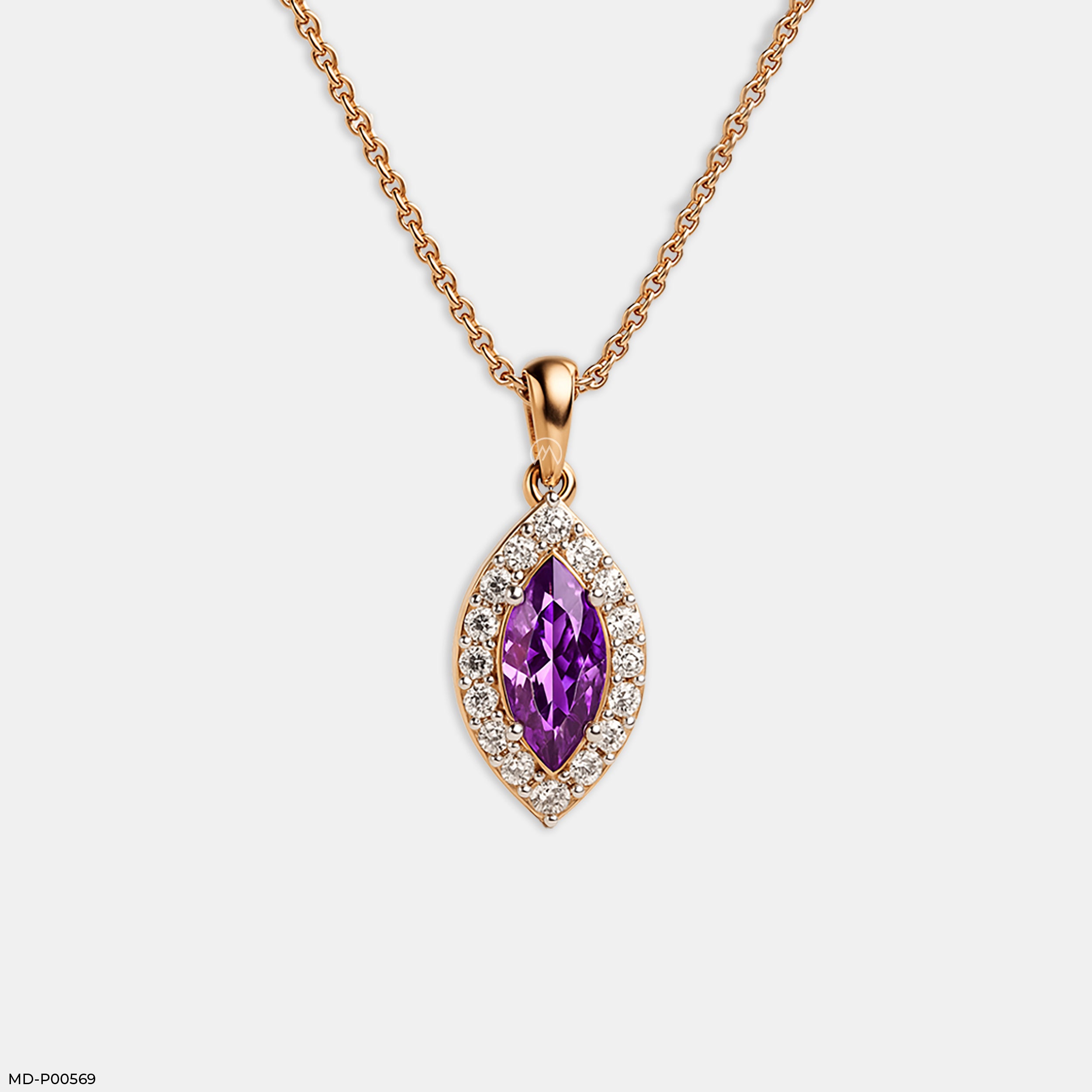 Twilight Mirage Pendant 9K Rose Gold