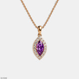Twilight Mirage Pendant 14K Rose Gold