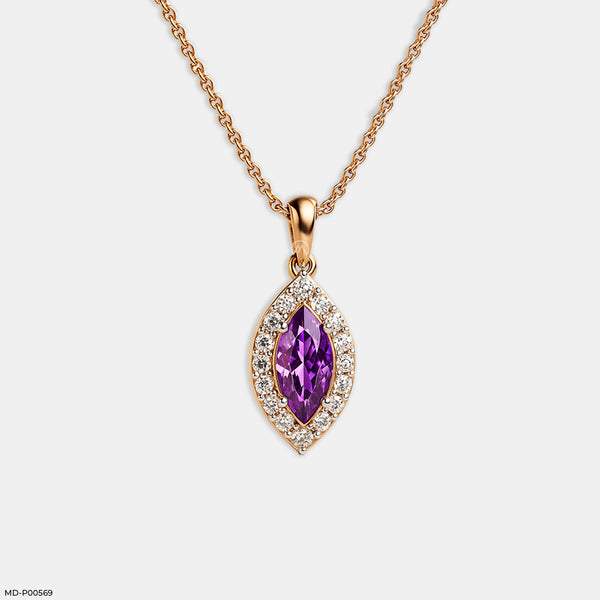 Twilight Mirage Pendant 14K Rose Gold