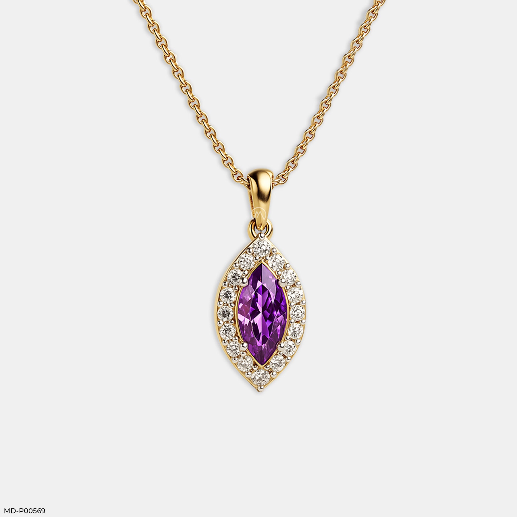 Twilight Mirage Pendant 9K Yellow Gold