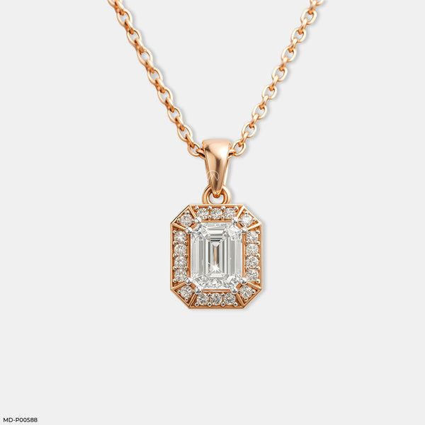 Regal Radiance Pendant 14K Rose Gold