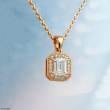 Regal Radiance Pendant 14K White Gold