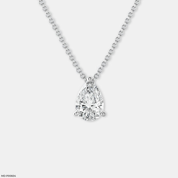 Lustra Drop Pendant 14K White Gold