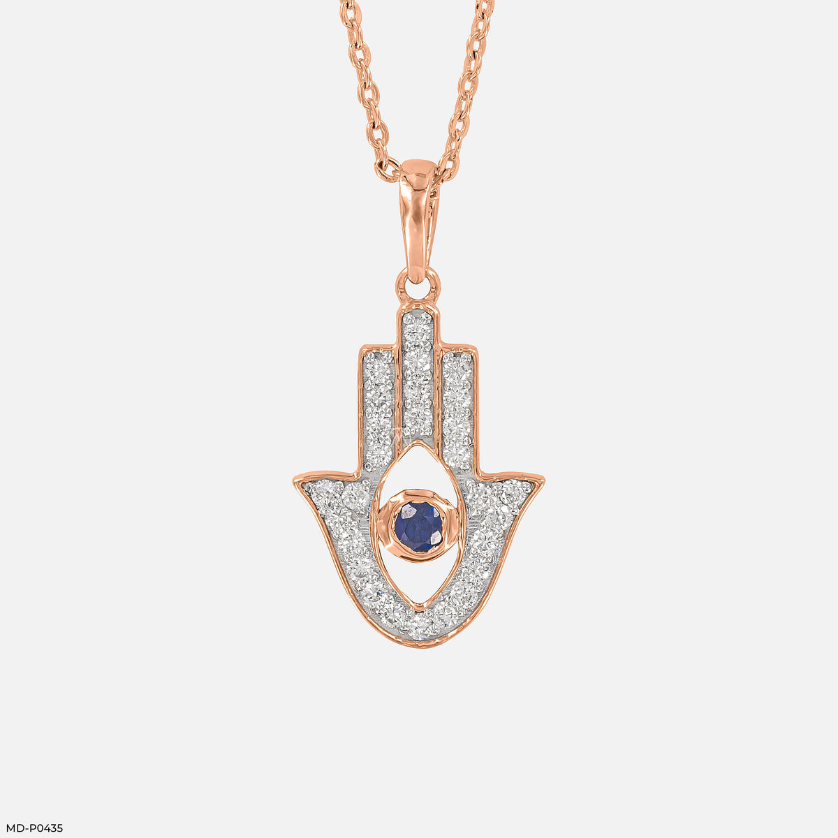 0.25 Carat Guardian Hand Lab Diamond Pendant