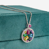Kaleidoscope Diamond Pendant 14K Yellow Gold