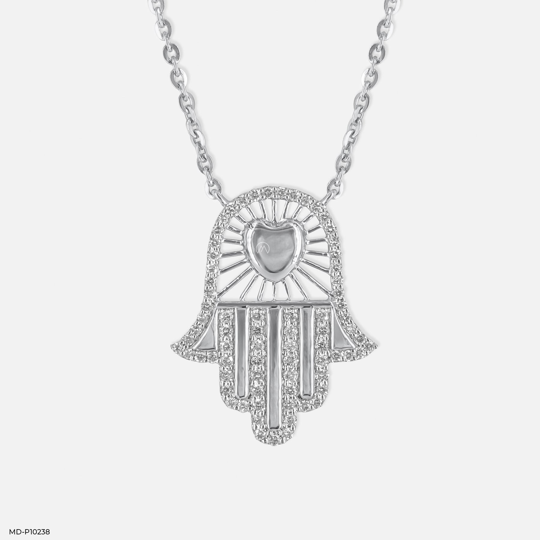 Hamsa Amora Pendants 14K Yellow Gold