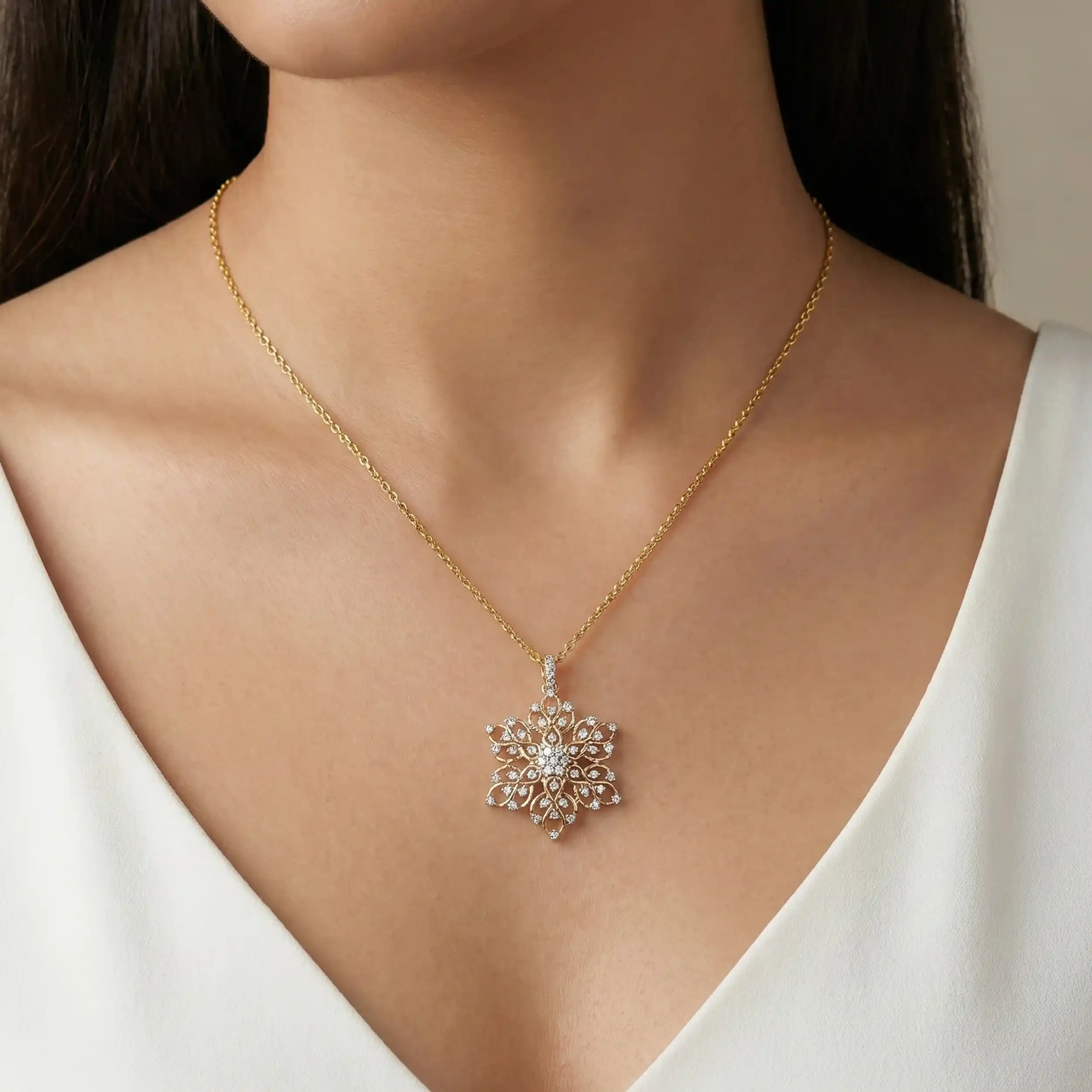 0.60 Carat Pendant 14K Yellow Gold