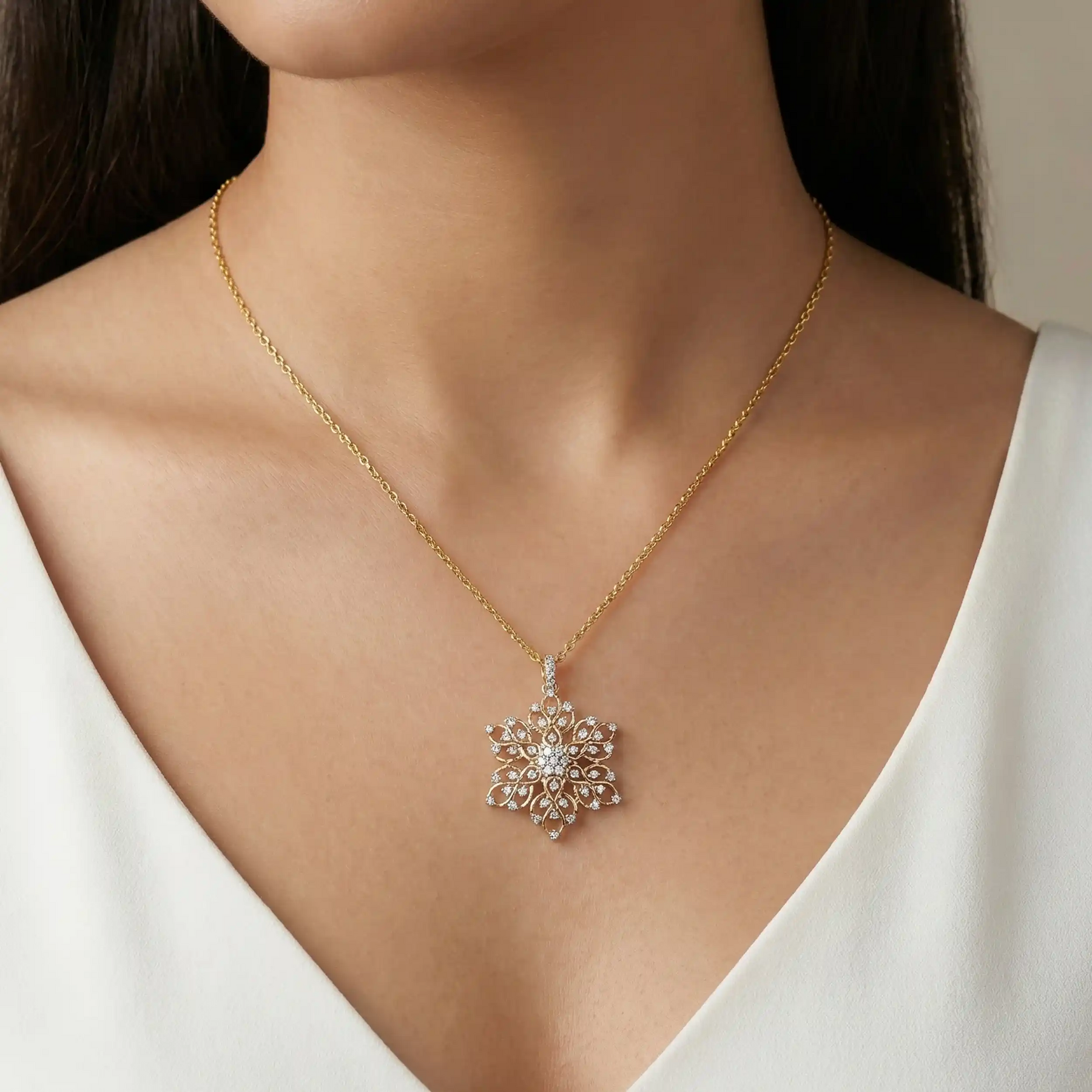 0.60 Carat Pendant 14K Yellow Gold