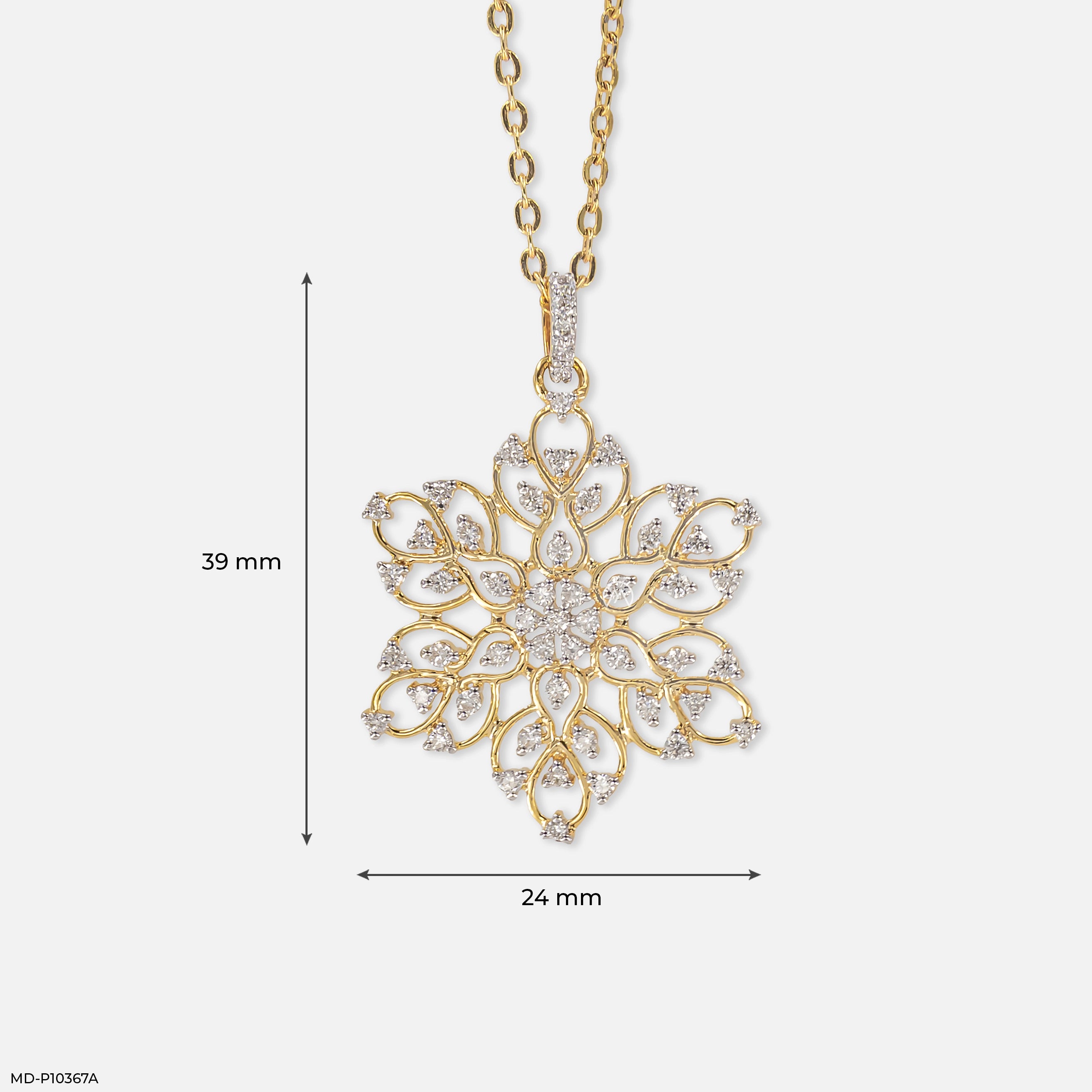 0.60 Carat Pendant 14K Yellow Gold