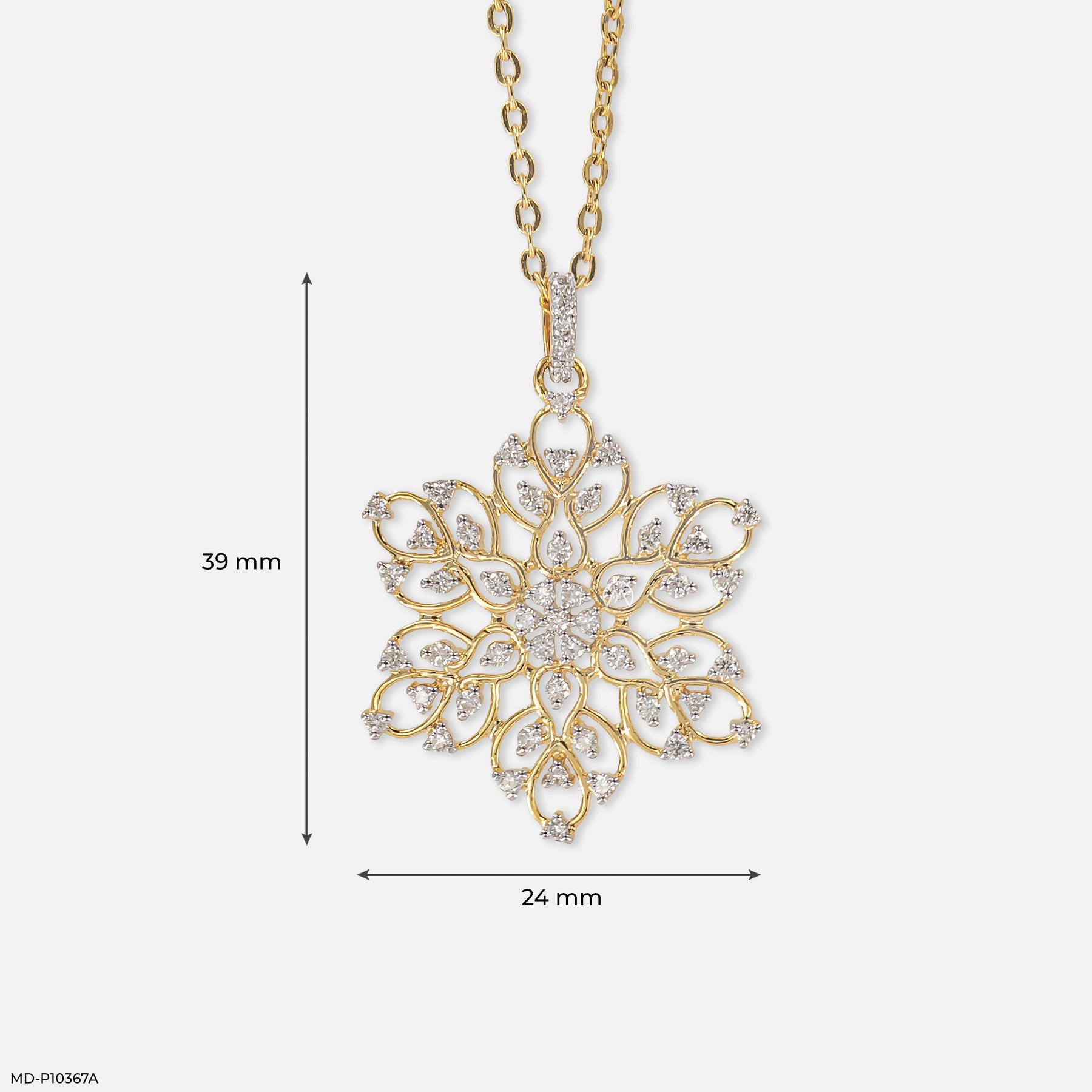 0.60 Carat Pendant 14K Yellow Gold