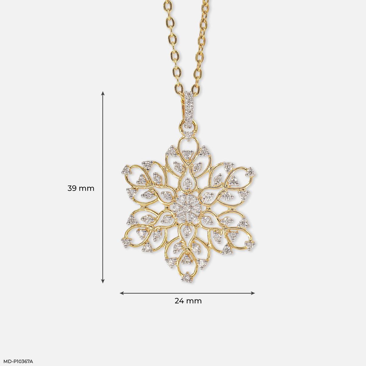 0.60 Carat Flower Pendant