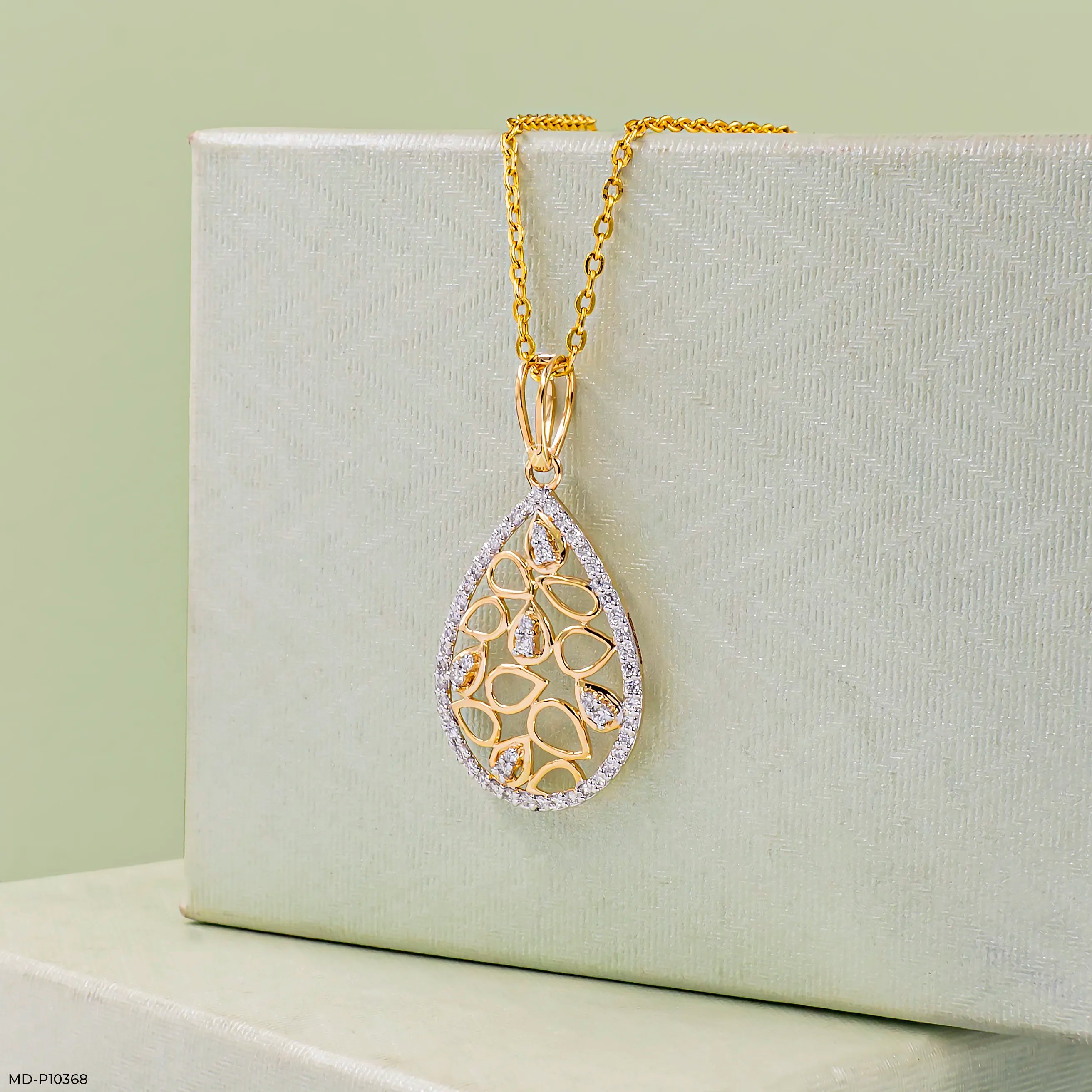 0.5 Carat Diamond Pendant 14K Yellow Gold