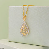 0.5 Carat Diamond Pendant 14K Yellow Gold
