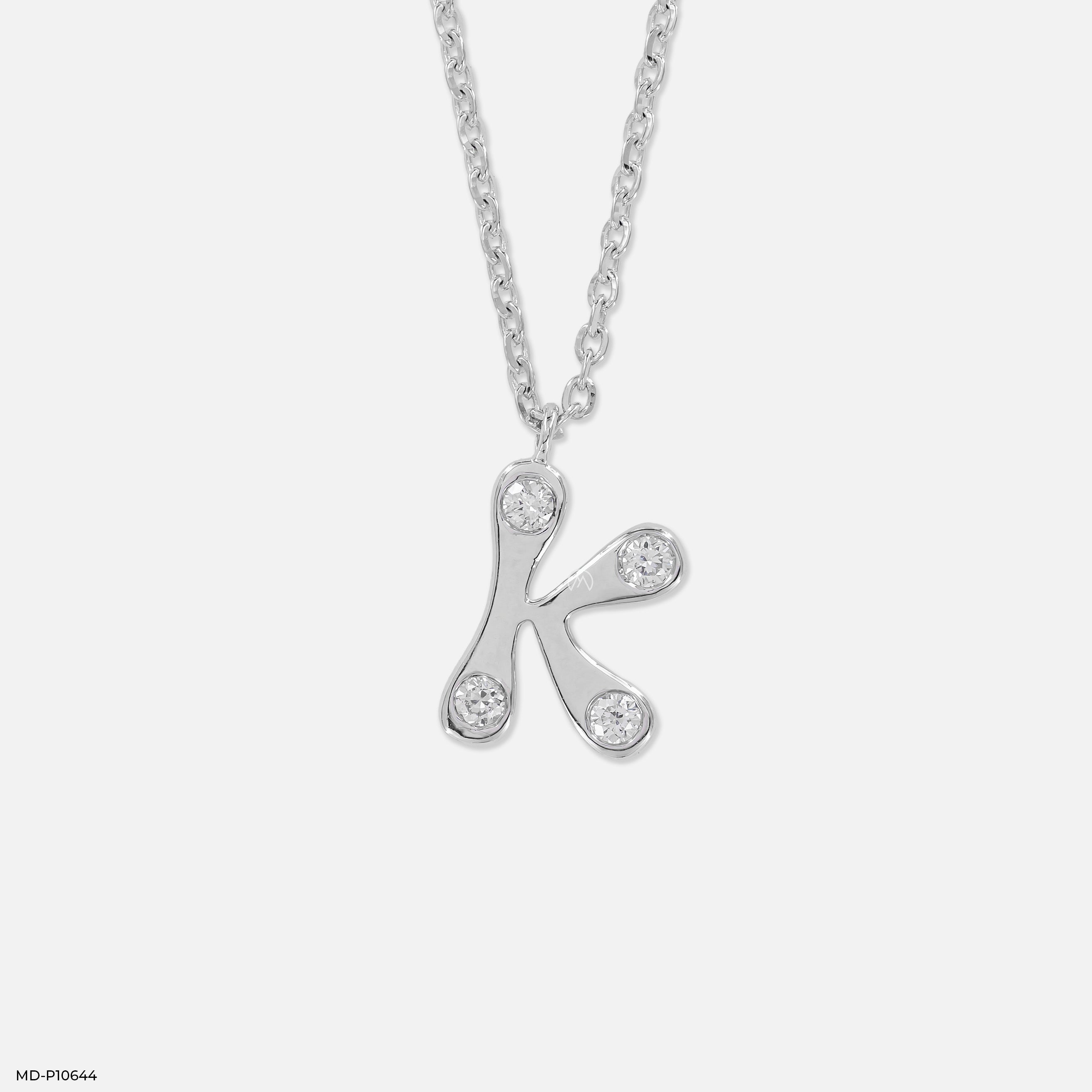 K-Shine Pendants 9K White Gold