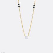 Morden Round Solitaire Diamond Mangalsutra