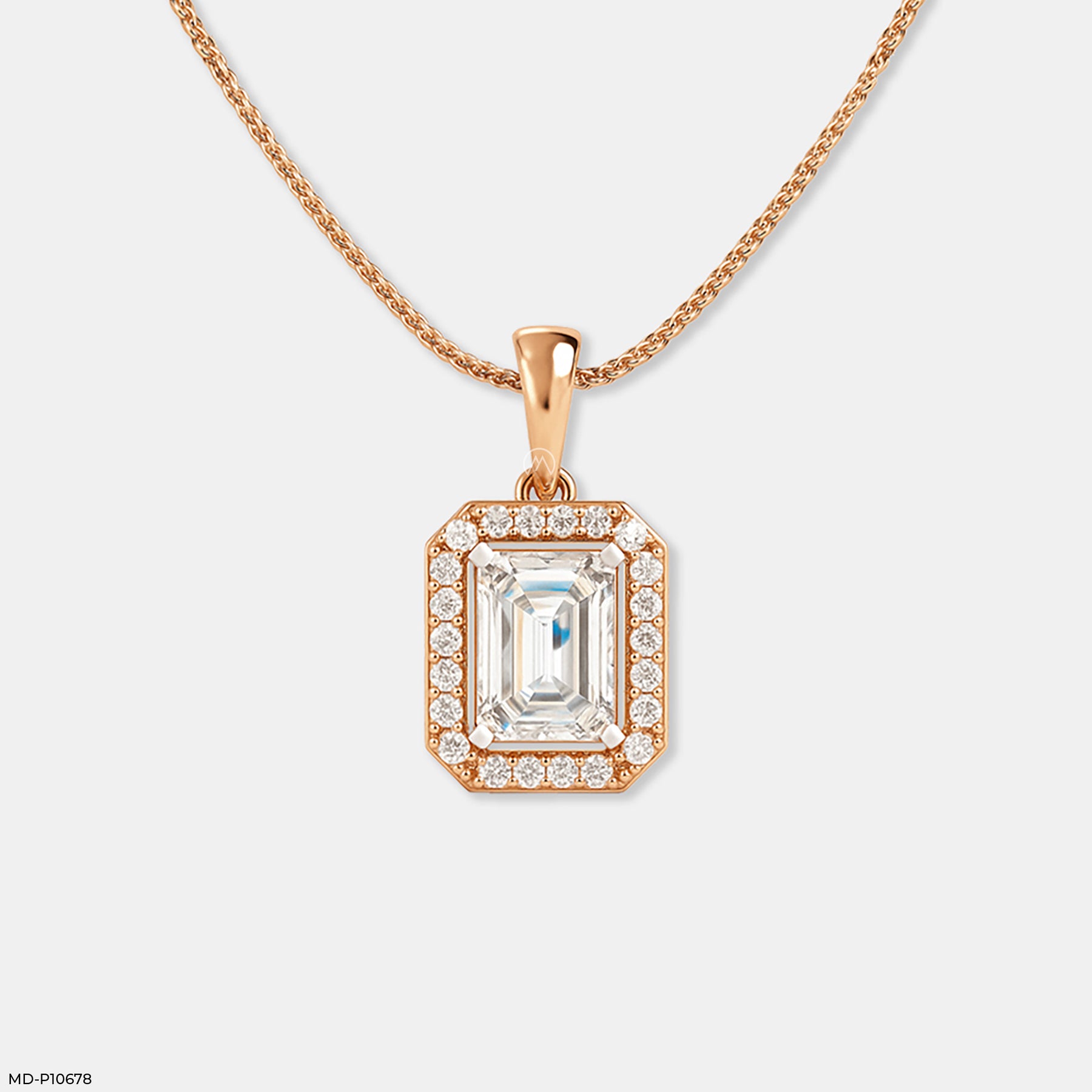 Emerald Glow Pendant 14K Yellow Gold