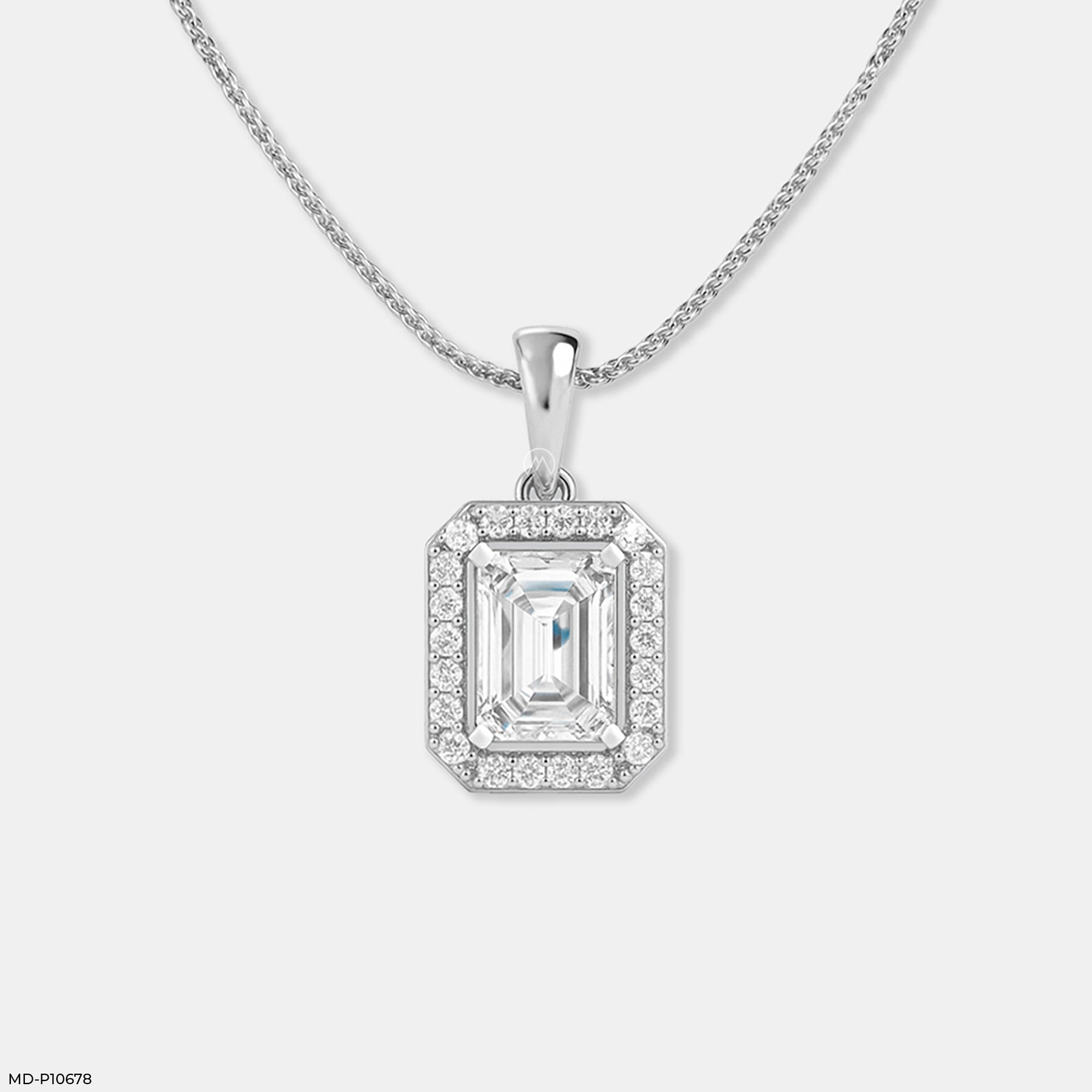 Emerald Glow Pendant 14K Yellow Gold