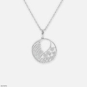 Blishfull Bloom Diamond Pendant 9K White Gold