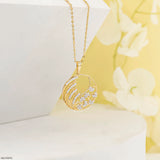 Blishfull Bloom Diamond Pendant 9K Yellow Gold