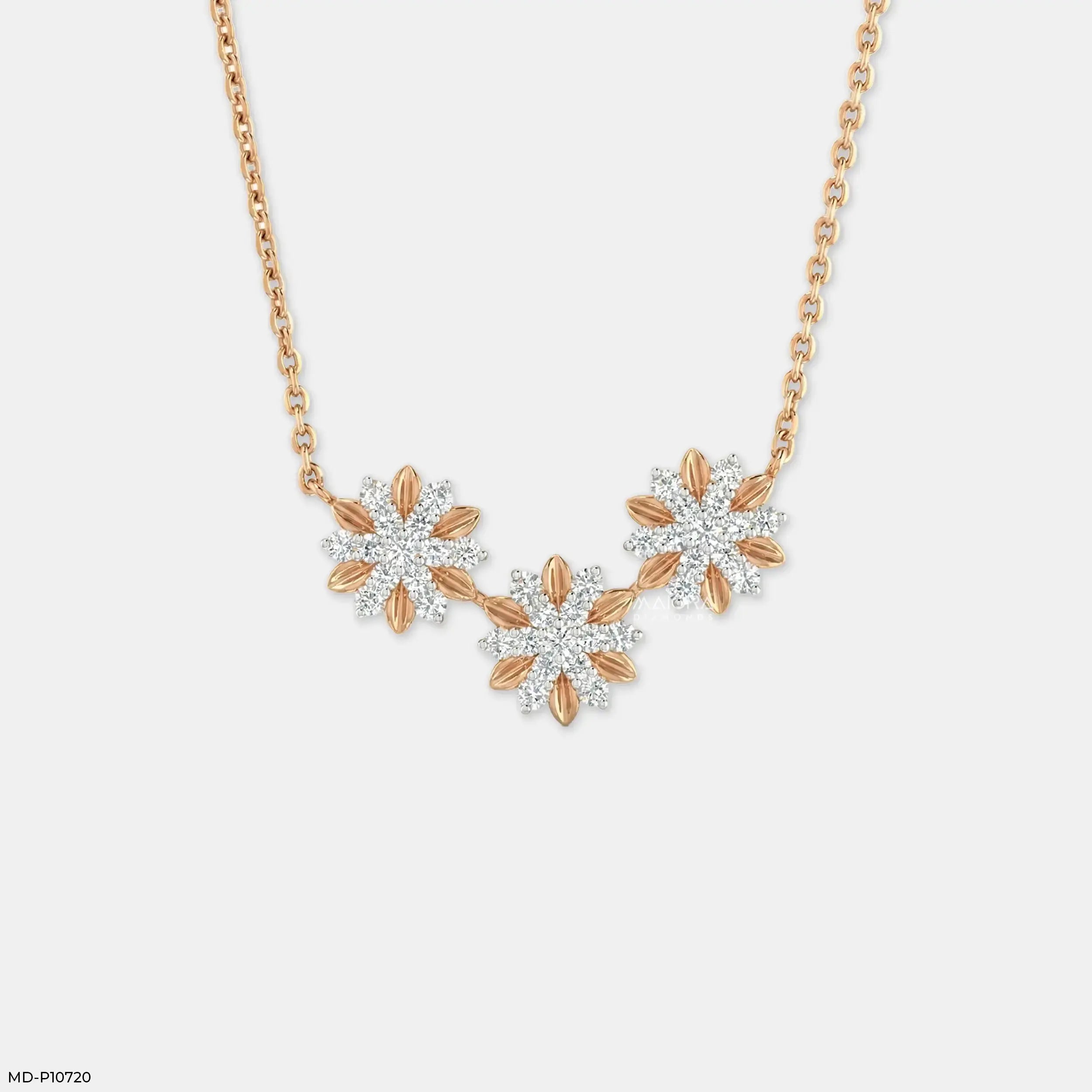 Trisara Blossom Diamond Mangalsutra 9K Yellow Gold