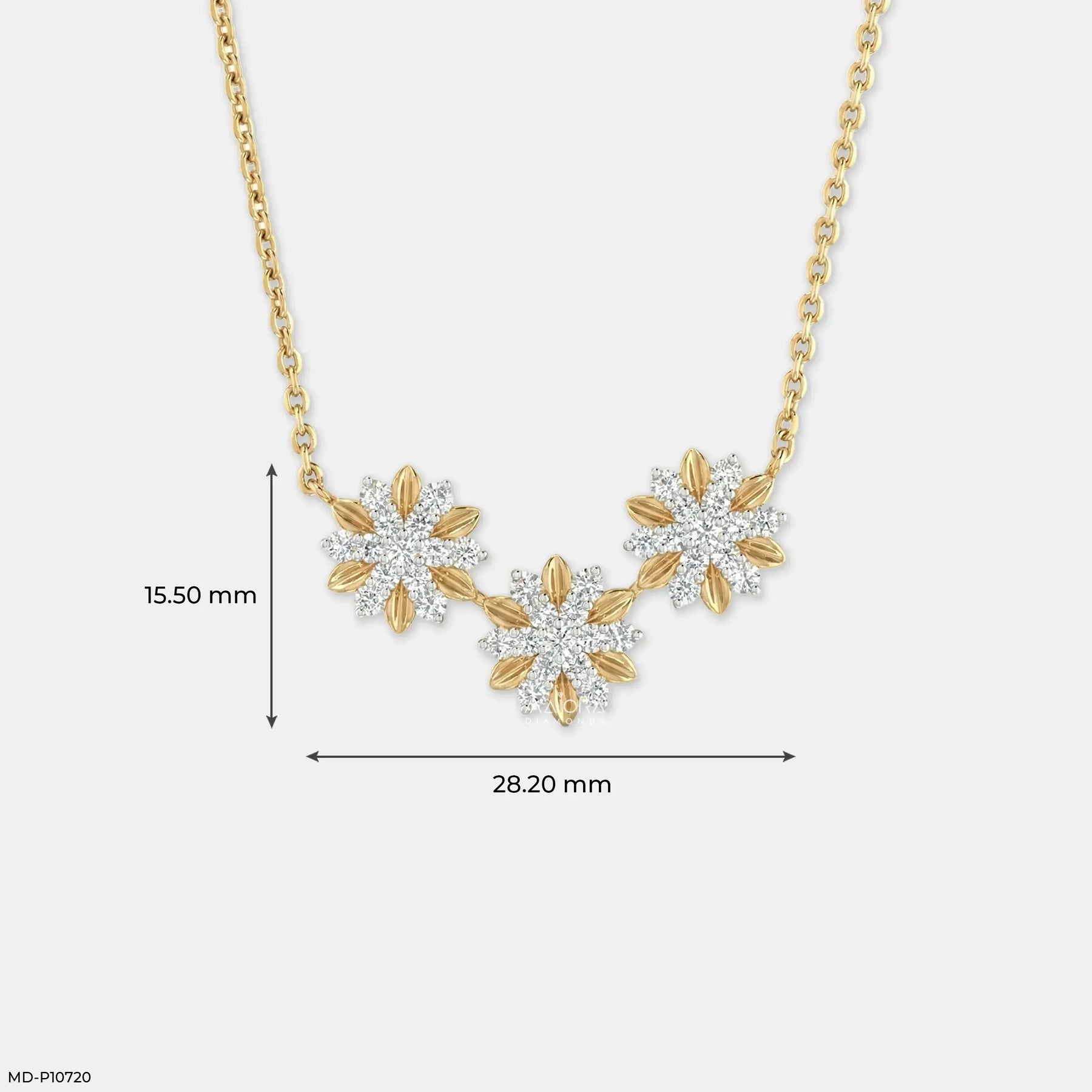 Trisara Blossom Diamond Mangalsutra Platinum 950