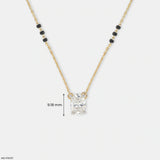 Majestic Solitaire Oval Diamond Mangalsutra Platinum 950