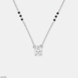Majestic Solitaire Oval Diamond Mangalsutra Platinum 950