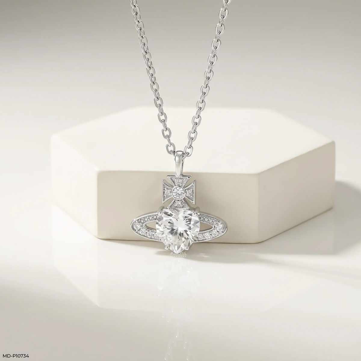2 Carat Sparkling U Pendants