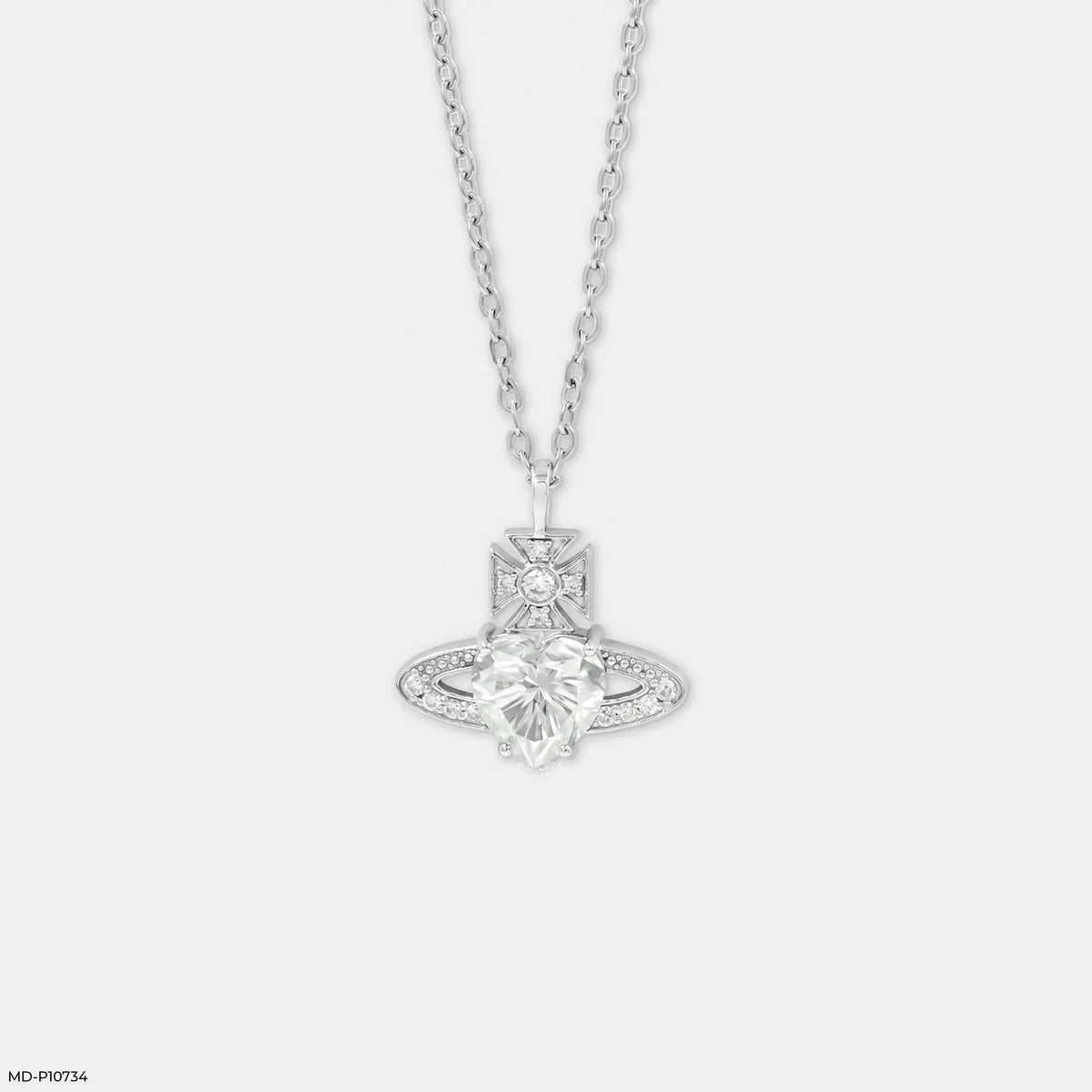 2 Carat Sparkling U Pendants