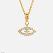 Shield of Shine Lab Diamond Charm 925 Sterling Silver