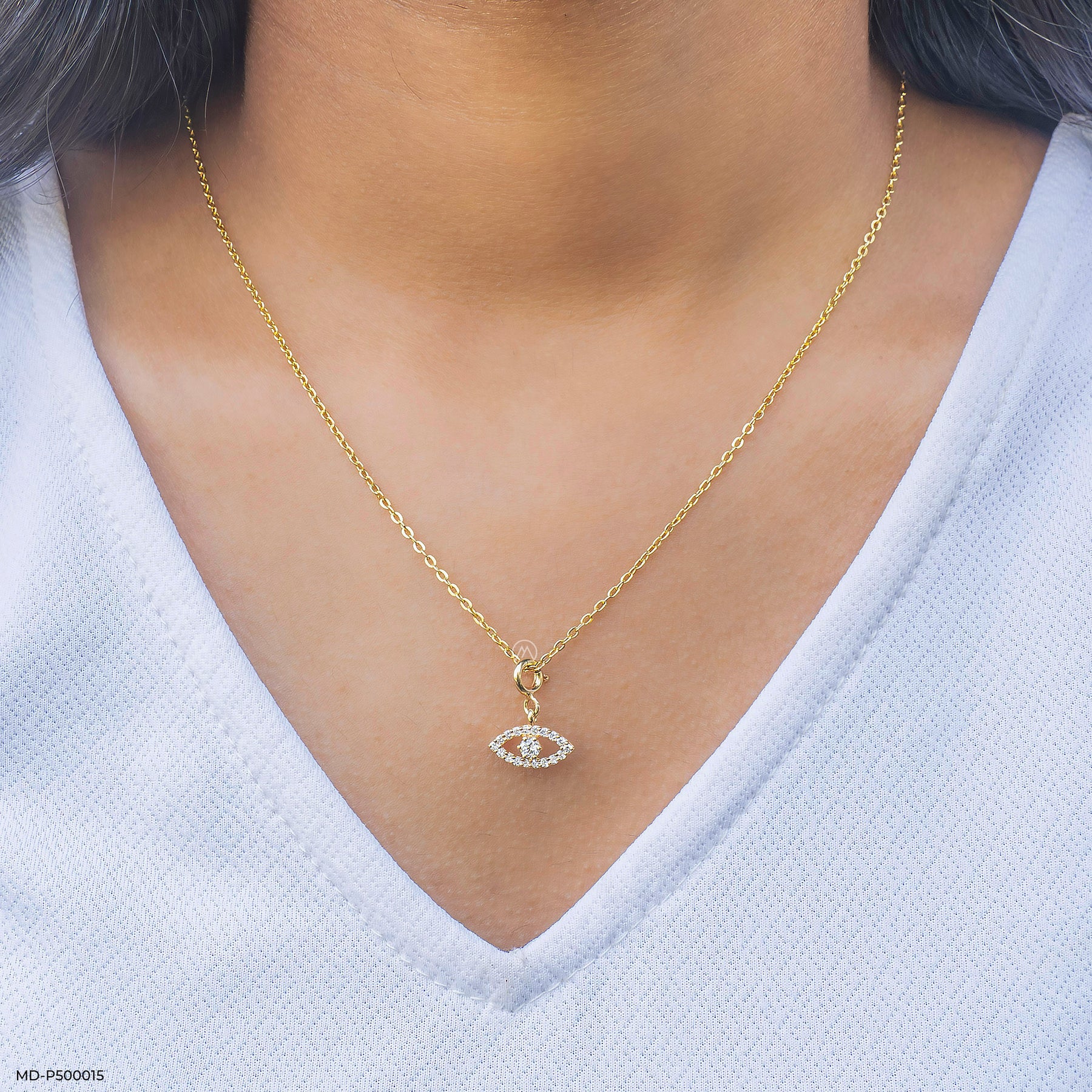 Shield of Shine Lab Diamond Charm 925 Sterling Silver