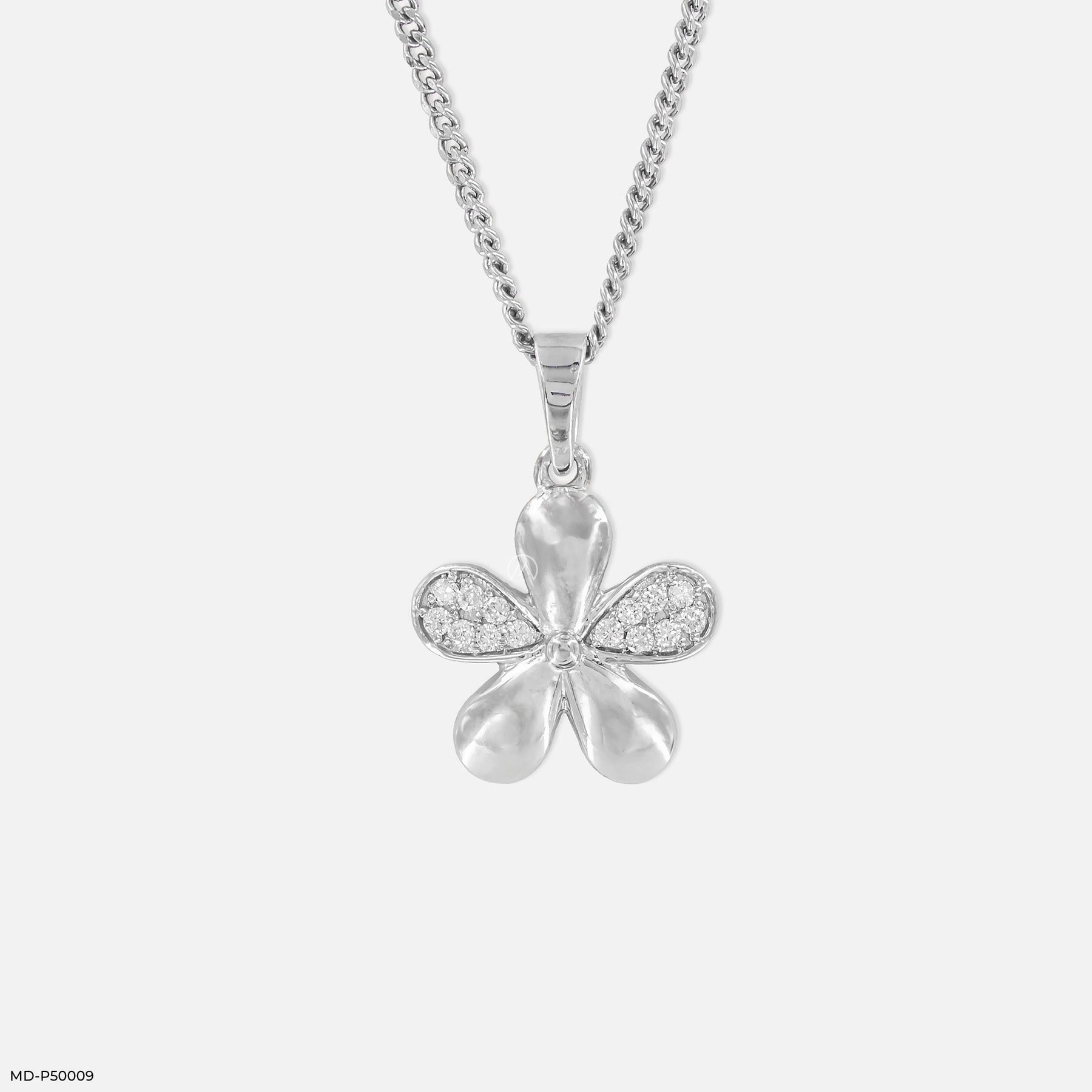 The Bloom Affair Lab Diamond Pendant 925 Sterling Silver