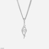Eye of Grace Lab Diamond Pendant 925 Sterling Silver