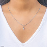 Eye of Grace Lab Diamond Pendant 925 Sterling Silver