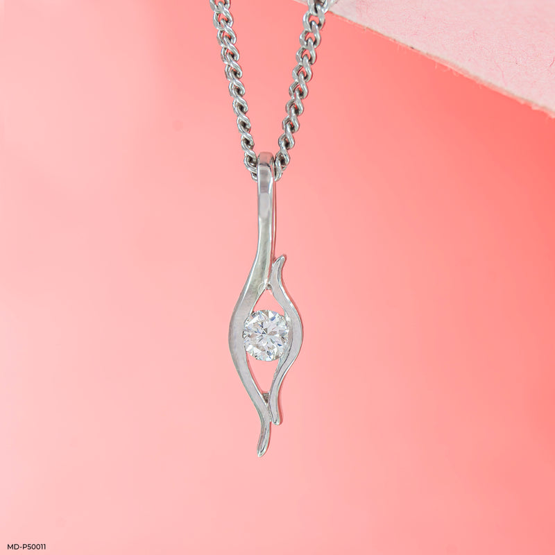 Eye of Grace Lab Diamond Pendant 925 Sterling Silver