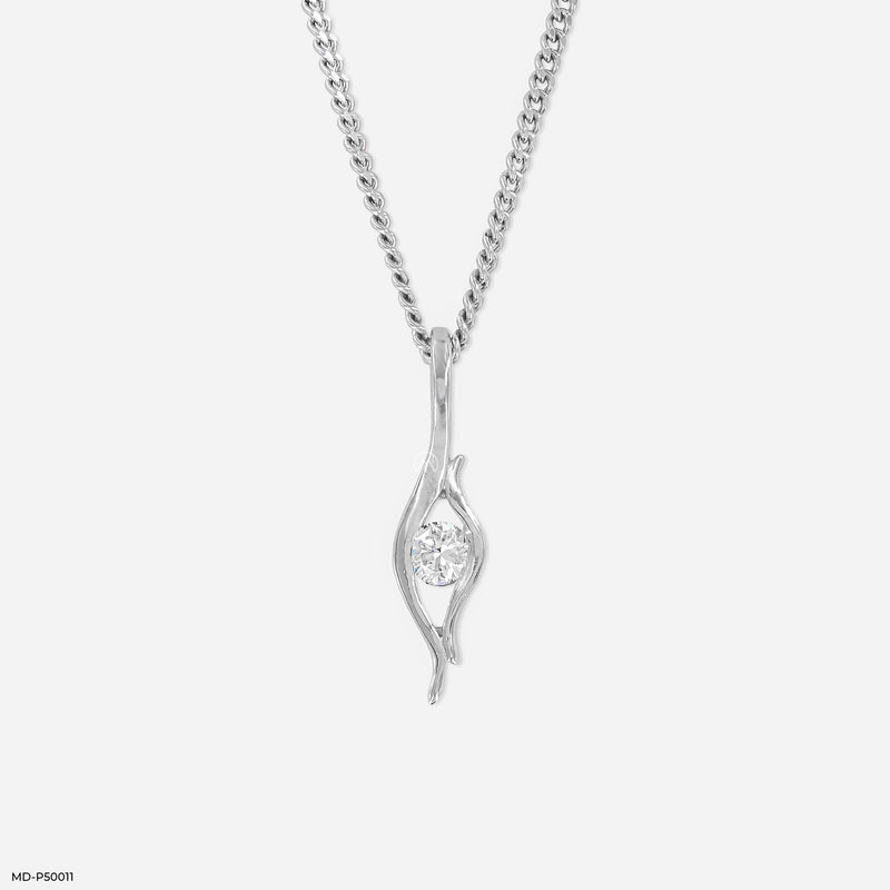 Eye of Grace Lab Diamond Pendant 925 Sterling Silver