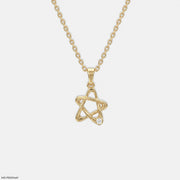 Wonder Star Round Diamond Pendant
